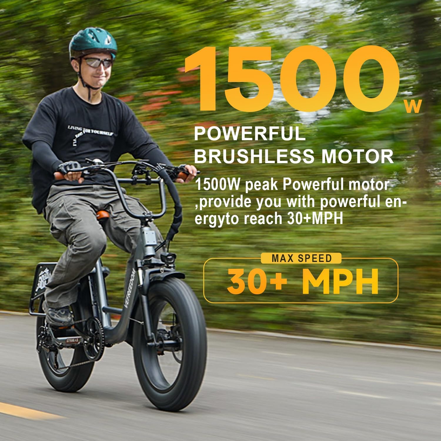EUY Electric Bike for Adults with Peak 1500W Motor